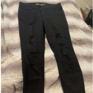 Distressed Old Navy Mid-Rise Jeans | Size 12